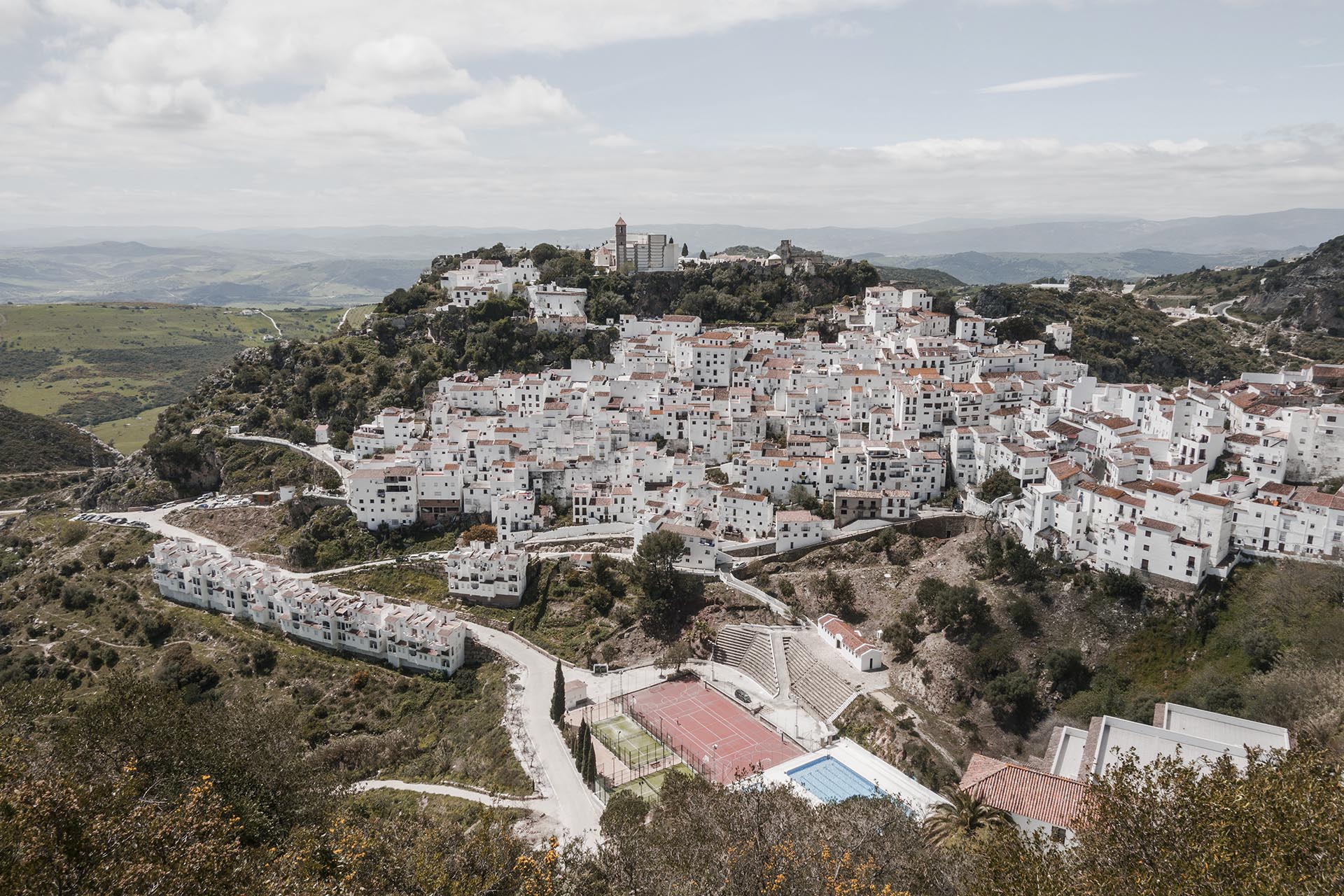 The Casares, Spanish white washed village, pueblo blanco, Andalusia, Spain